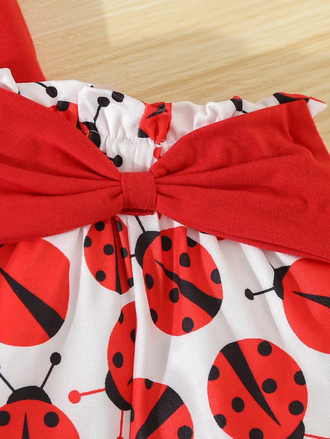 Summer Adorable  Ladybug Outfit 2pcs Set for Baby Girls Sleeveless T-shirt +Causal Shorts Infant Newborn Baby Girl  Clothes