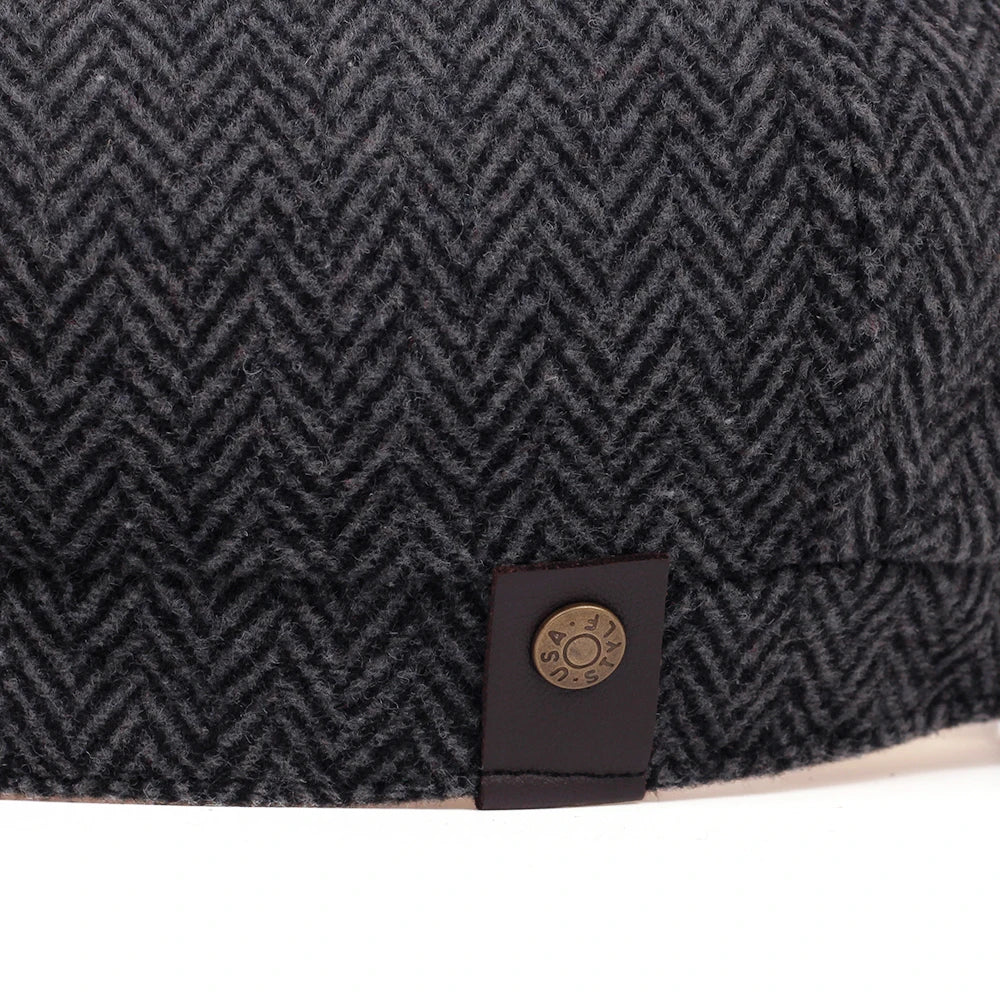 Fashion Wool Newsboy Caps Men Herringbone Flat Caps Women Coffee British Gatsby Caps Autumn Winter warm Woolen Hats gorras