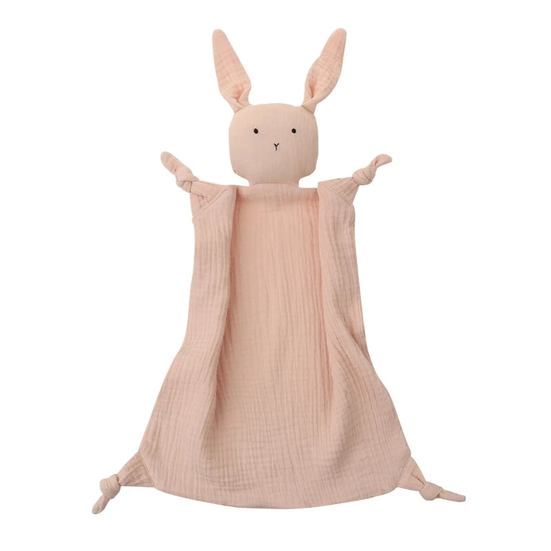 Baby Towel Cotton Stuffed Toys Cartoon Cute Rabbit Towels Soothe Appease Newborn Soft Comforting Sleeping Toy Gift P31B