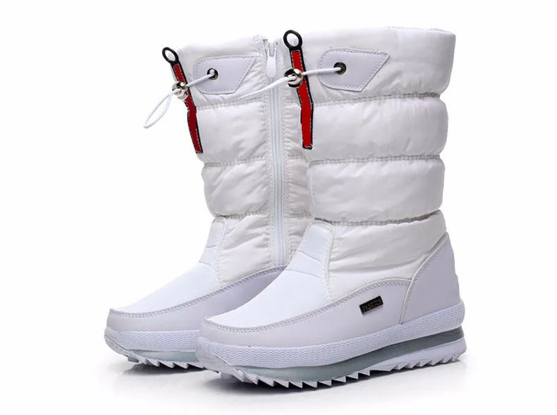 New women's boots platform winter shoes thick plush non-slip waterproof snow boots for women Camping Hiking Ski Boot Travel Shoe