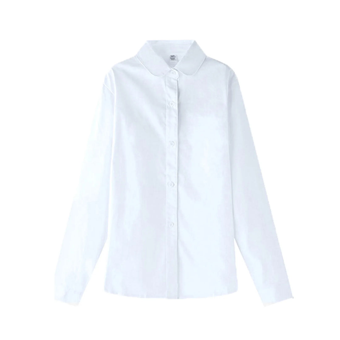 Autumn Teen Baby Girls Button Shirts Tops Turn-down Collar White Blouse Formal Wear Kids 2022 Spring Cotton School Uniform Set