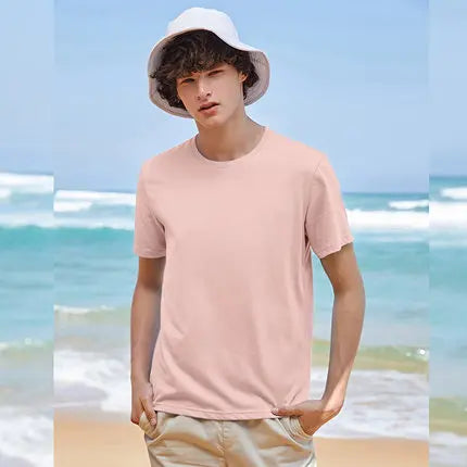 Semir Summer Cotton T Shirts Men 2024 Simple O Neck Stretch Solid New Tops Clothing Casual Tshirt Man Streetwear Cool Tee Shirts