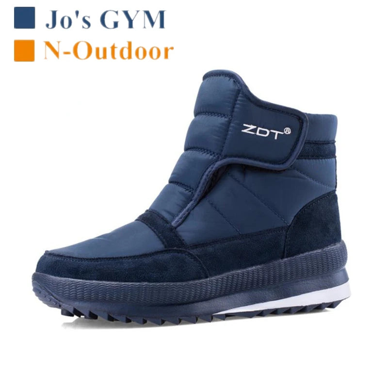 New Winter Non-slip Snow Boots Men Women's Waterproof Ankle Boot Large Size Thicken Warm Plush Skiing Hiking Sports Shoes Unisex