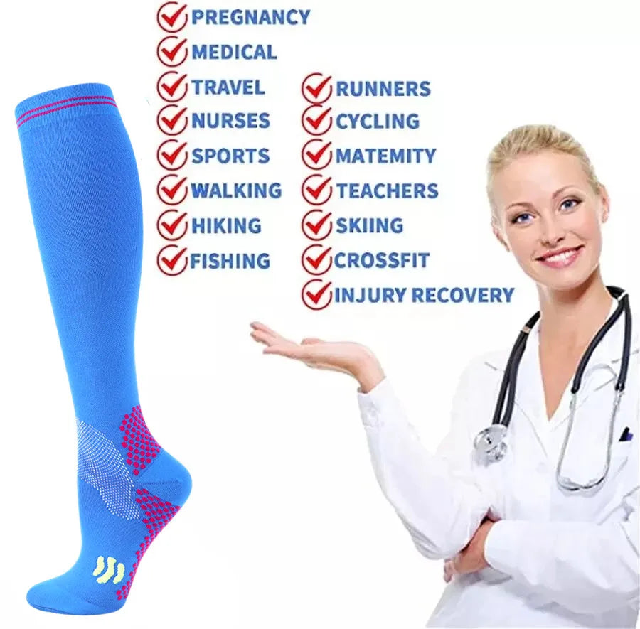 Compression Socks 20-30 Mmhg Medical Nursing Stockings Best For Flight Travel Maternity Pregnancy Edema Diabetes Varicose Veins