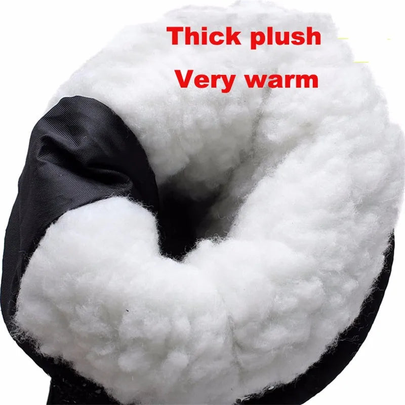 New women's boots platform winter shoes thick plush non-slip waterproof snow boots for women Camping Hiking Ski Boot Travel Shoe