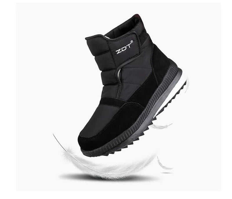 New Winter Non-slip Snow Boots Men Women's Waterproof Ankle Boot Large Size Thicken Warm Plush Skiing Hiking Sports Shoes Unisex