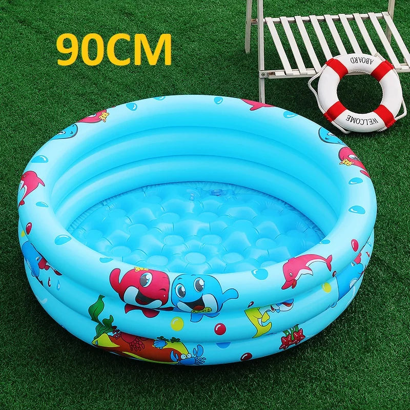 HappyFlute Baby Swimming BathTub Kids Portable Outdoor Inflatable Pool Children Basin Bathtub Newborns Swimming Pool