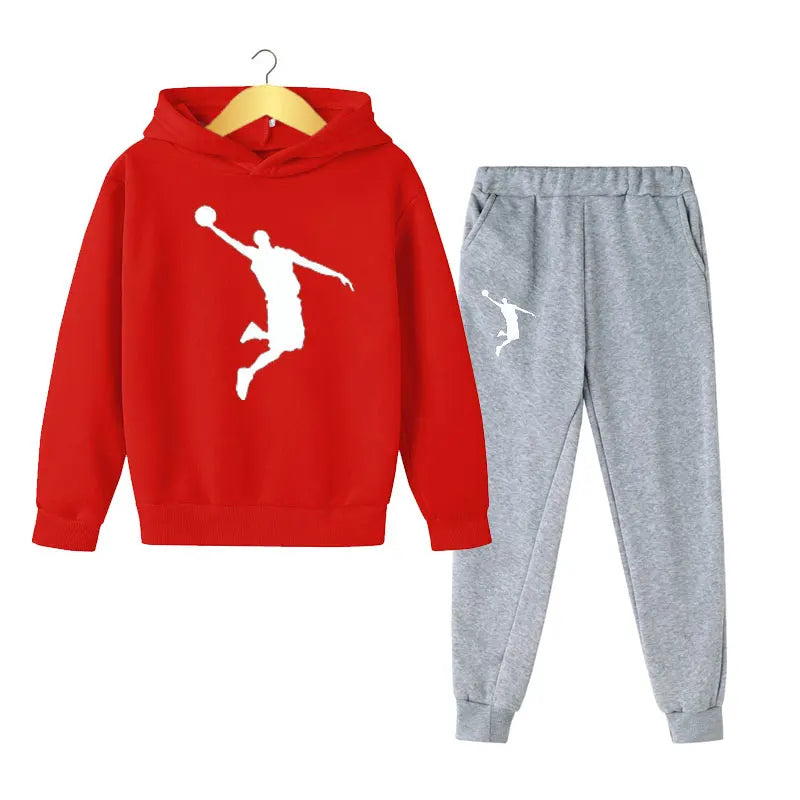 Kids Autumn Spring Fashion 2Pcs Hoodie+Pants Sports Suits 3-13 Years Boys Girls Casual Outfits Tracksuits Children Clothing Sets