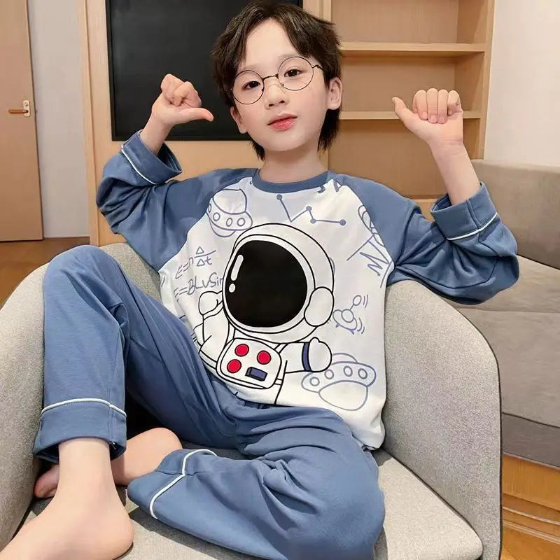 Loungewear Boy Children's Pajamas Pijama Pajama Sets Clothes Sleepwear Robe Clothing Mother Kids