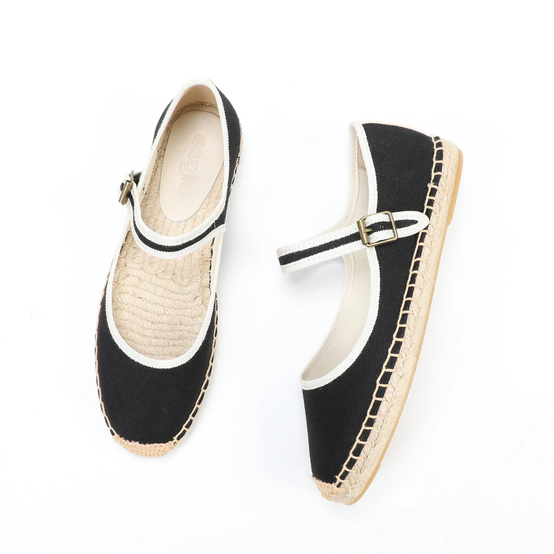 Stylish Mary Jane Espadrilles Women's Flat Shoes with Breathable Canvas Upper ladies  loafers