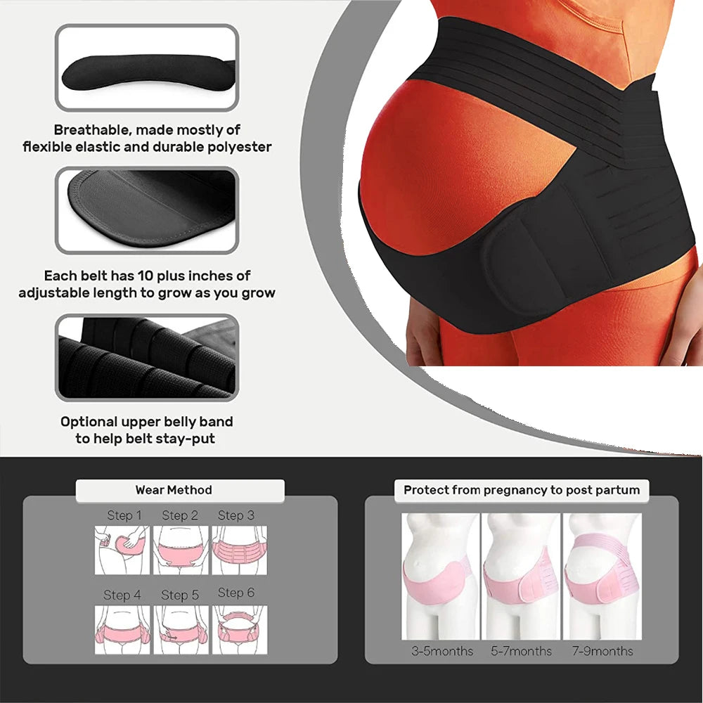 Pregnant Women Belts Maternity Belly Belt Waist Care Abdomen Support Belly Band Back Brace Protector pregnant  maternity clothes