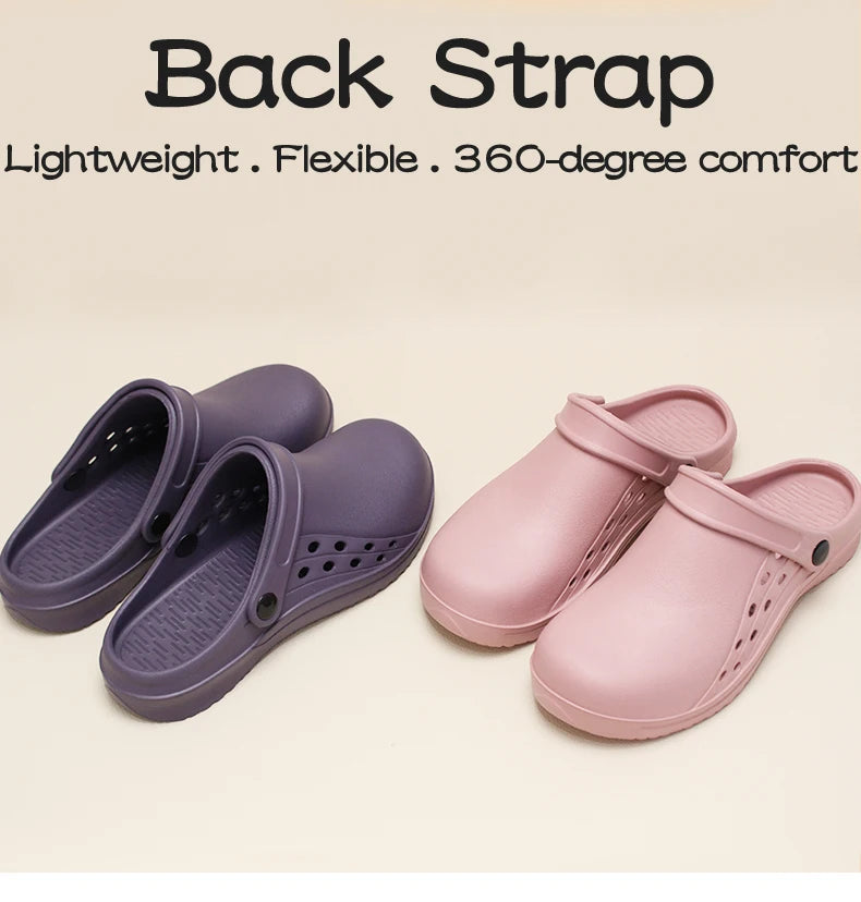 Slip Resistant Laboratory Doctor Clogs Women Men EVA Medical Shoes Ultra Light Surgical Shoes Breathable Garden Work Slippers