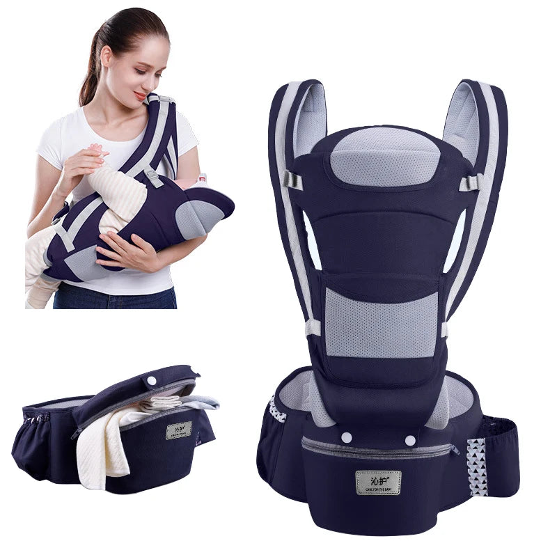 Ergonomic Baby Carrier Backpack Infant Baby Hipseat Carrier Front Facing Ergonomic Kangaroo Baby Wrap Sling Travel Backpack