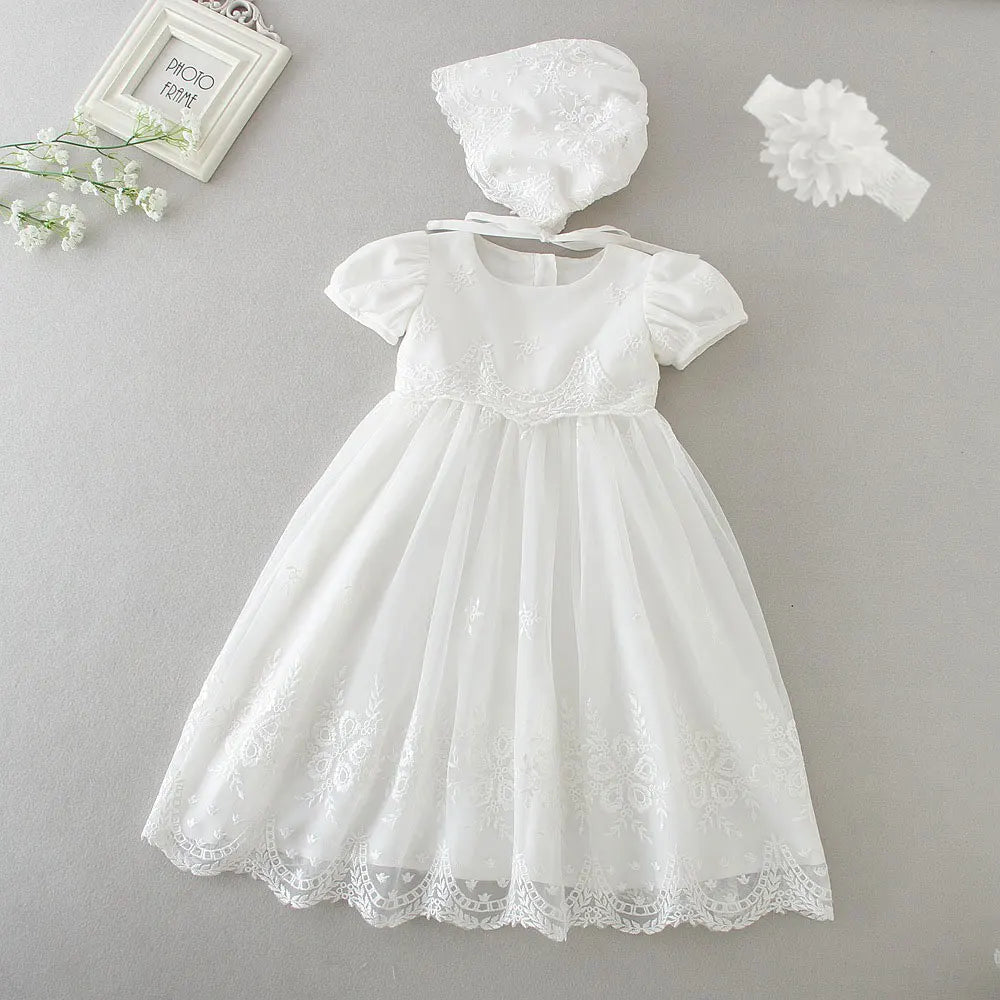 Hetiso Baby Girls Dress Long Sleeve Kids First Birthday Ball Gown Infant Dresses for Baptism Bridesmaid party 3-24 month