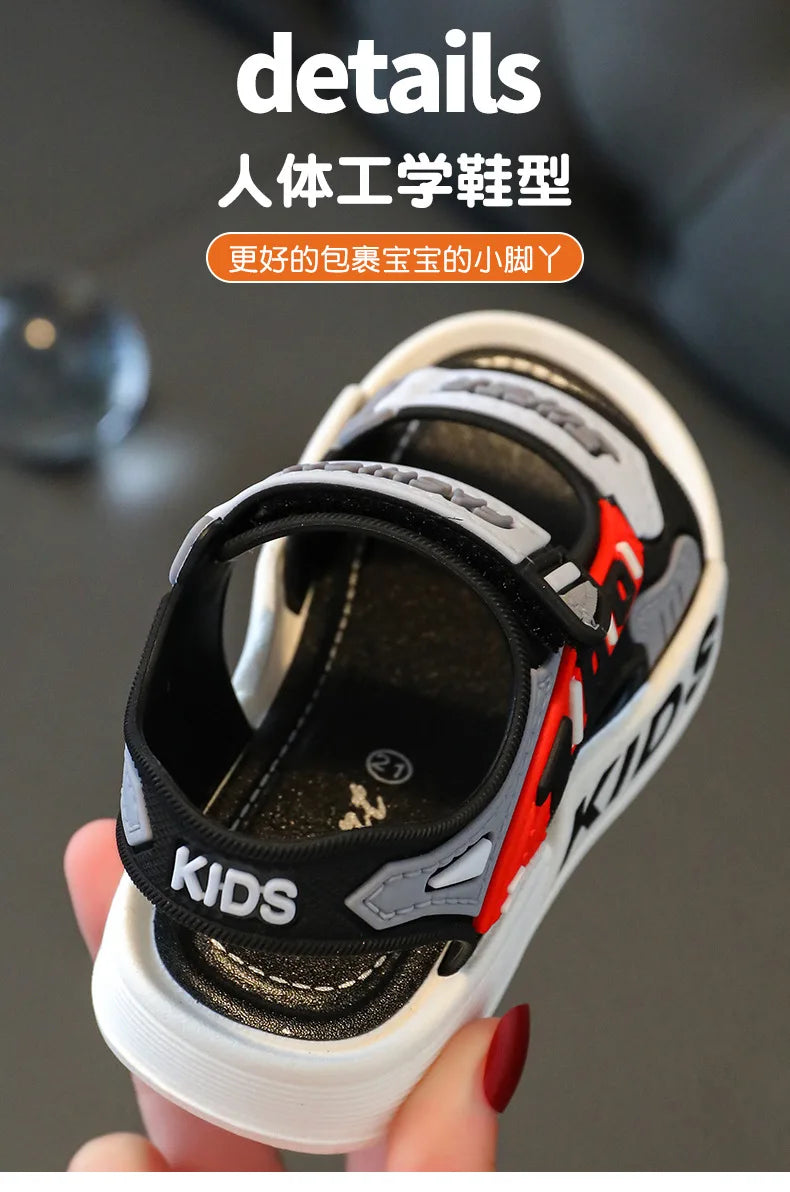 Breathable Sport Sandals Summer Sandals for Boys Casual Beach Shoe Comfortable Soft Sole Kids Shoes Fashion Non-slip Sandalias