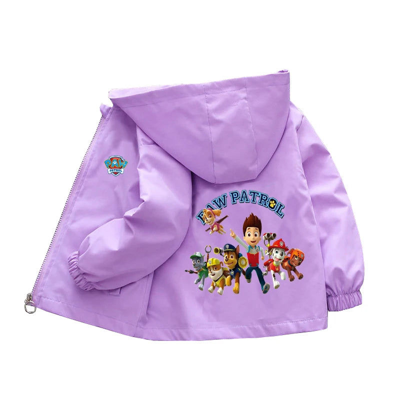 Spring Baby Boys Girls Coats Cartoon PAW Patrol Hoodies Jacket For Kids Sweatshirt Children Windbreaker Outerwear 1-10 Years