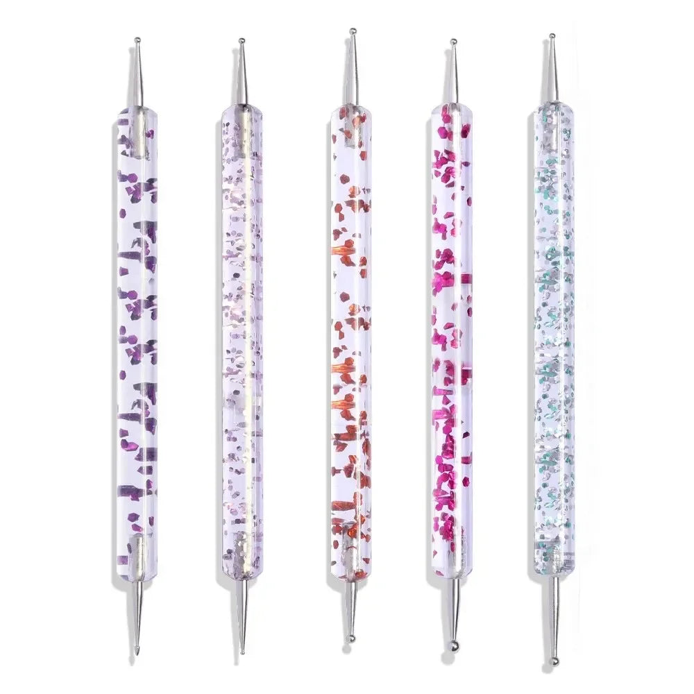 5/20Pcs Nail Art Brush Design Tip Painting Drawing Carving Dotting Pen Professional Nail Brushes Set Nail Art Manicure Tools