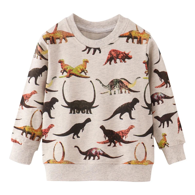 Little maven Baby Boys Clothes Autumn Cotton Tiger Pattern Sweatshirt New Fashion and Comfort Sport wear for Kids 2 to 7 years