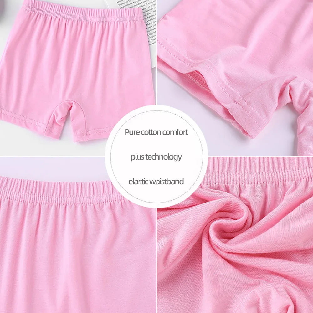 3-8 Years Old Summer New Girls' Safety Pants children's anti-lighting shorts little girl baby boxer briefs