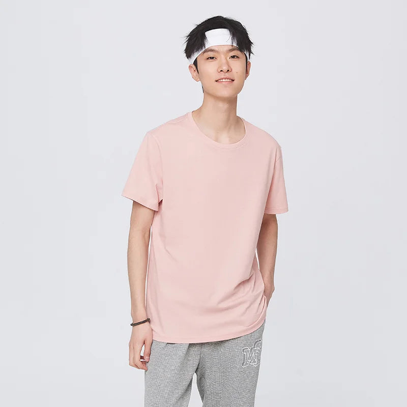 Semir Summer Cotton T Shirts Men 2024 Simple O Neck Stretch Solid New Tops Clothing Casual Tshirt Man Streetwear Cool Tee Shirts