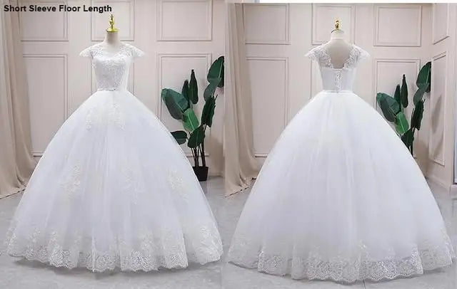 Best Selling 2024 Long Sleeve V Neck Lace Wedding Dress 2025 Vintage Bride Bridal Ball Gown Modest Wedding Dresses  Customized