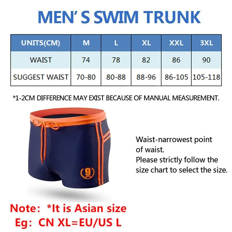 Men's Swimming Briefs Swimtrunks Homens Maillot De Bain Boy Swimwear Male Beach Swimsuit Waterproof Underpants