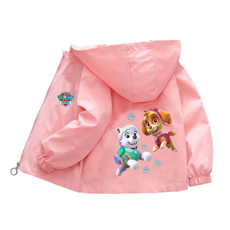 Spring Baby Boys Girls Coats Cartoon PAW Patrol Hoodies Jacket For Kids Sweatshirt Children Windbreaker Outerwear 1-10 Years