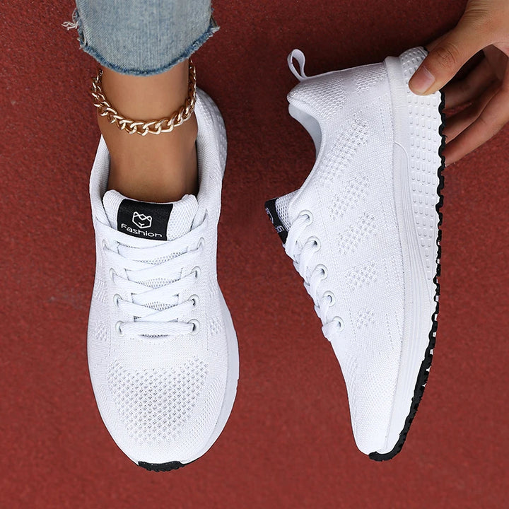 Women's Casual Flats Sports Shoes Mesh Breathable Trainers Ladies Shoes Platform Female Sneakers for Women Basket Tenis Feminino