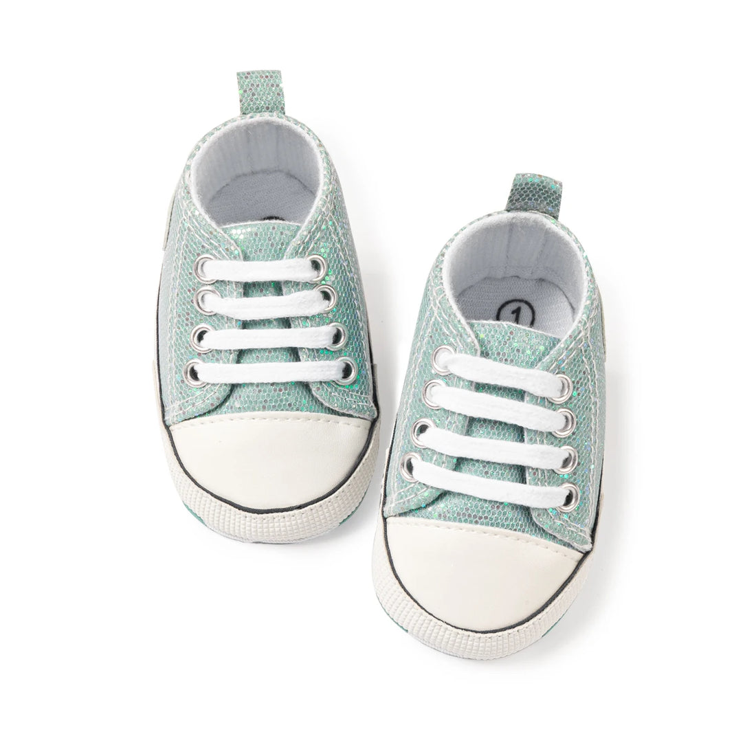 Newborn Baby Shoes Classic Sequins Canvas Shoes Cotton And Anti-slip Infant Casual Sneakers First Pair of Toddler Shoes 0-18M