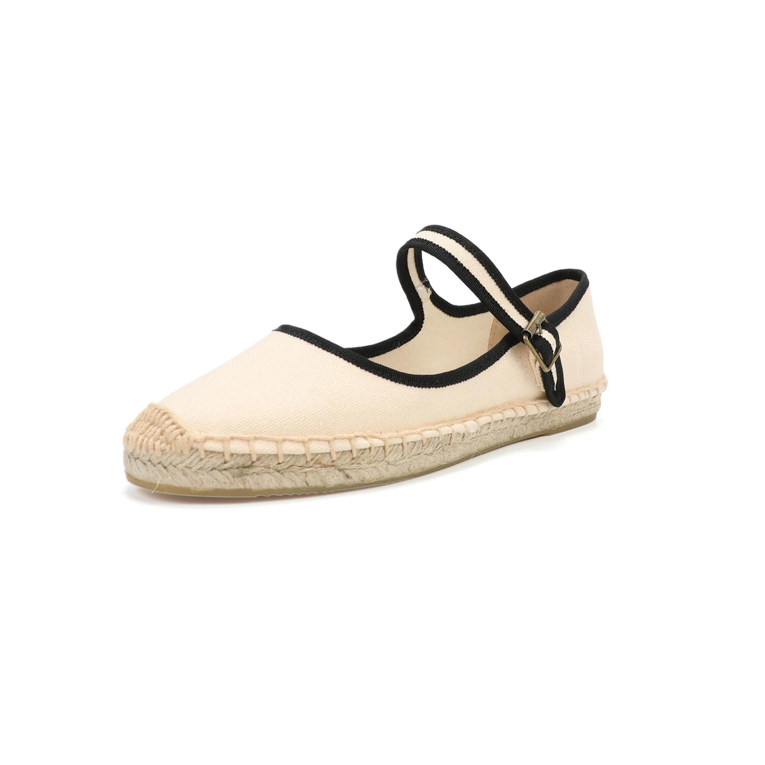 Stylish Mary Jane Espadrilles Women's Flat Shoes with Breathable Canvas Upper ladies  loafers