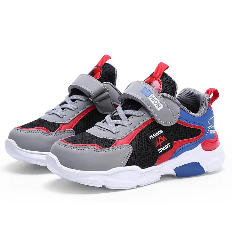 Kids' Sneakers Children Casual Sports Shoes for Boys Breathable Summer Mesh Kids Hook&Loop Students Girls School Running Shoes