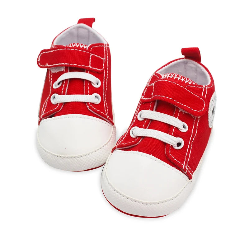 1 pair of soft soled breathable, cute and comfortable baby sports walking shoes