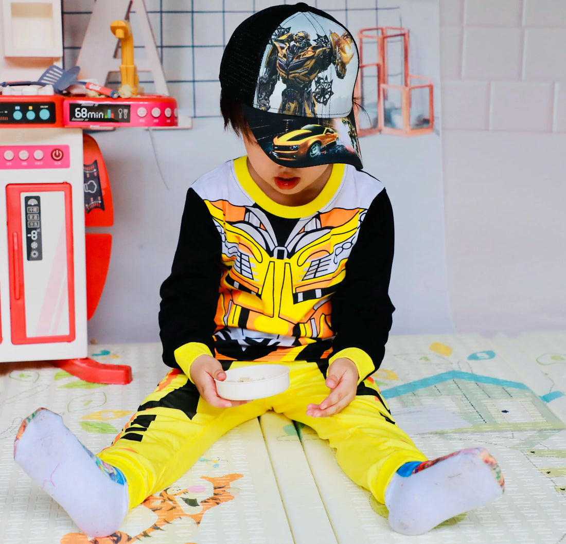 New Autumn Kids Pajamas Sets Transformers Cartoon Baby Girls and Boys Clothes Longsleeve Pijamas 2pcs Set Children's Nighty