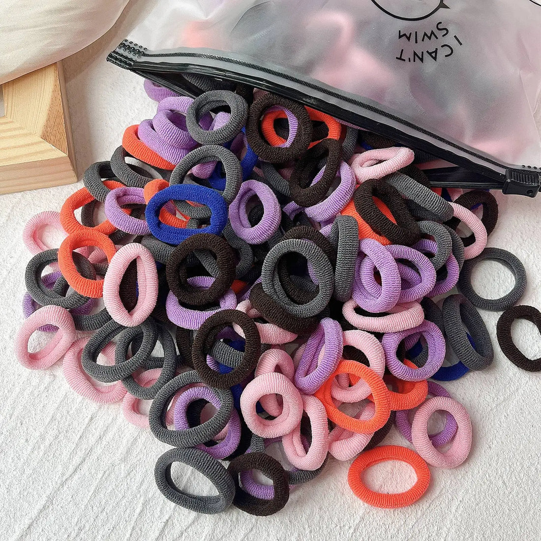 20/50pcs Kids Elastic Hair Bands Girls Sweets Scrunchie Rubber Band for Children Hair Ties Clips Headband Baby Hair Accessories