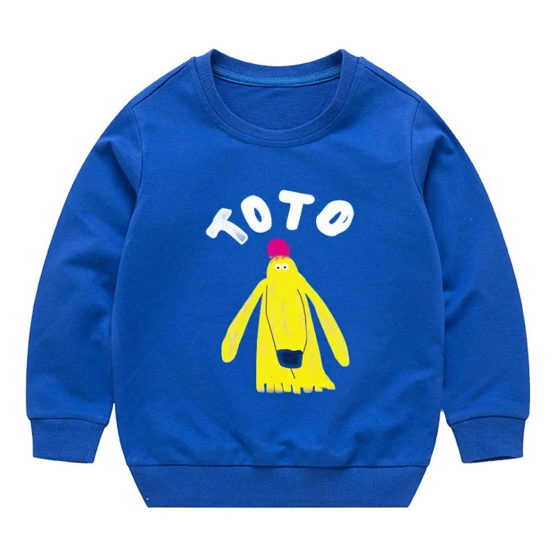 2024 New Autumn Boys Sweatshirts Cotton Kids Hoodies Casual Cartoon Printting Shirts Baby Boy Clothing 2-7 Years Children Tops