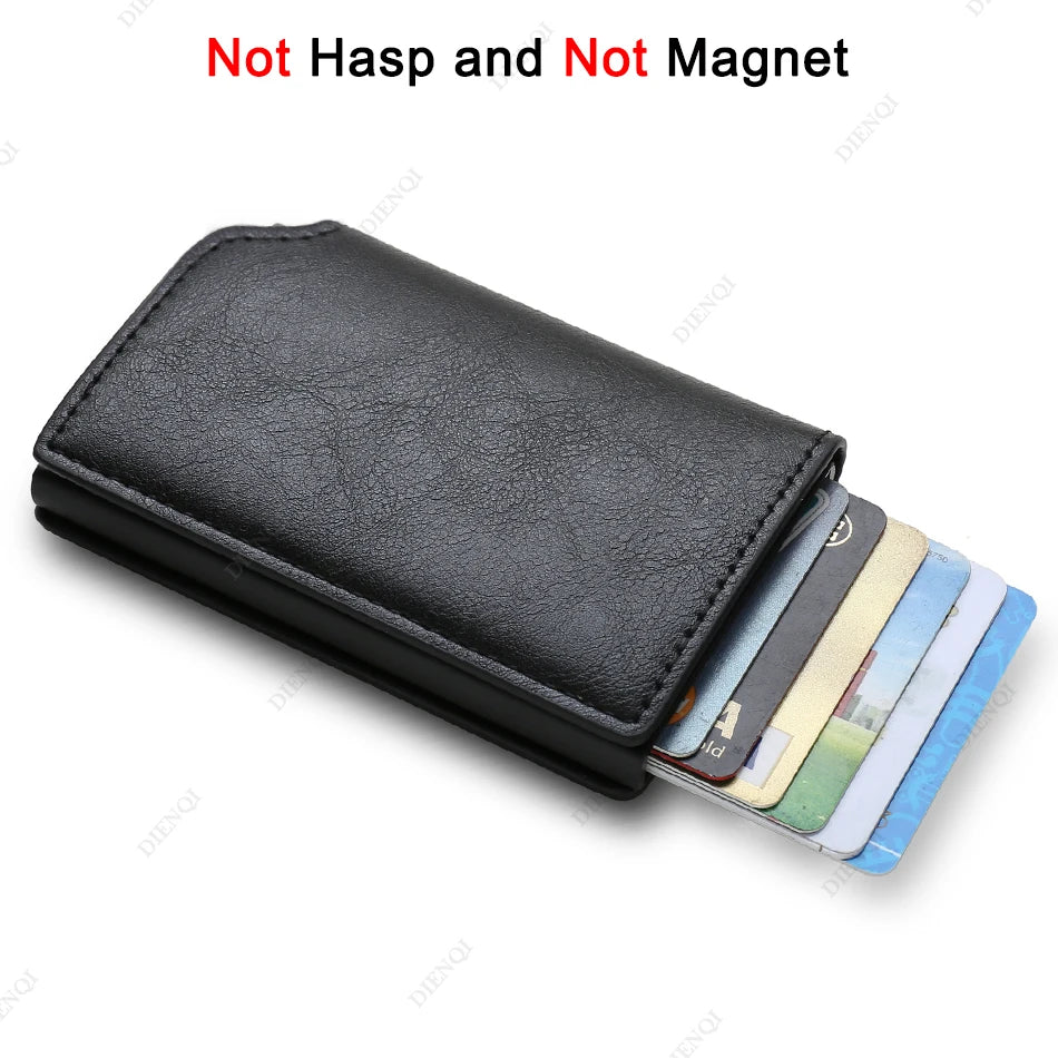 Anti Thief Rfid Credit Card Holder Smart Minimalist Wallet Men Women Slim Bank Cardholder Case Money Bag Cash Creditcard Purse