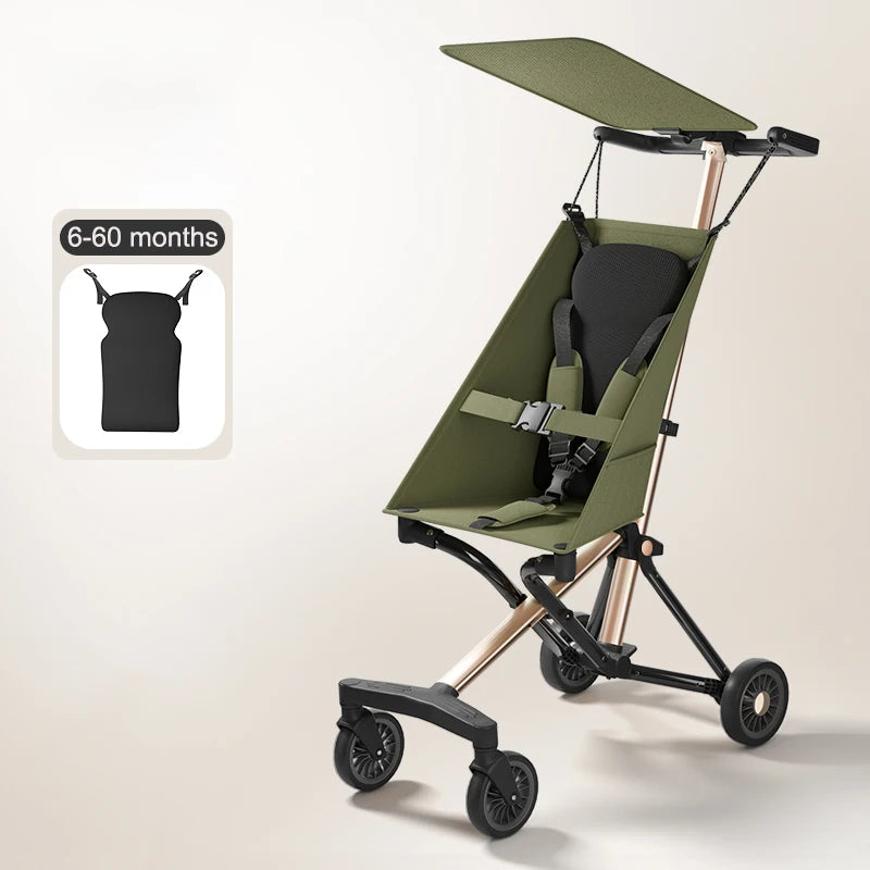 Compact Lightweight Travel Stroller for Babies & Toddlers Pocket Stroller with Breathable Fabric