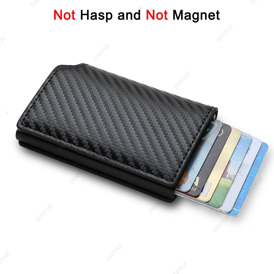 Anti Thief Rfid Credit Card Holder Smart Minimalist Wallet Men Women Slim Bank Cardholder Case Money Bag Cash Creditcard Purse