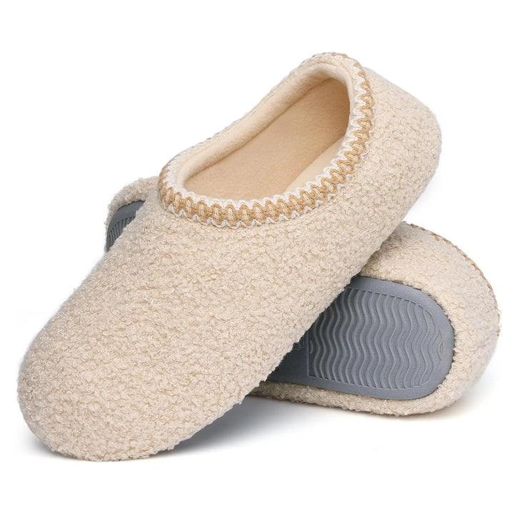 Eyriphy Plush Women Slippers New Curly Fashion Warm Shoes Winter Comfort Flat Shoes Non-Slips House Shoes For Indoor And Outdoor