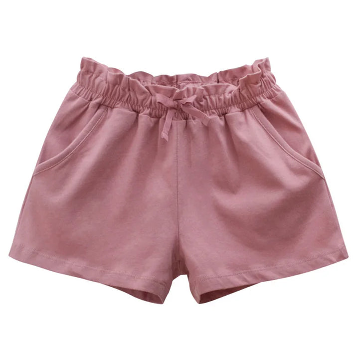 Shorts for Girls Summer Kids Children Cotton Pants Blank Solid Baby Casual Young Girl’s Clothing Plain Trousers 1-10 Years