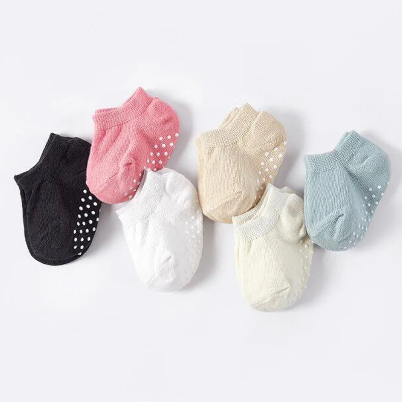 3Pair/lot New Anti slip Boys and Girls Baby Floor Socks