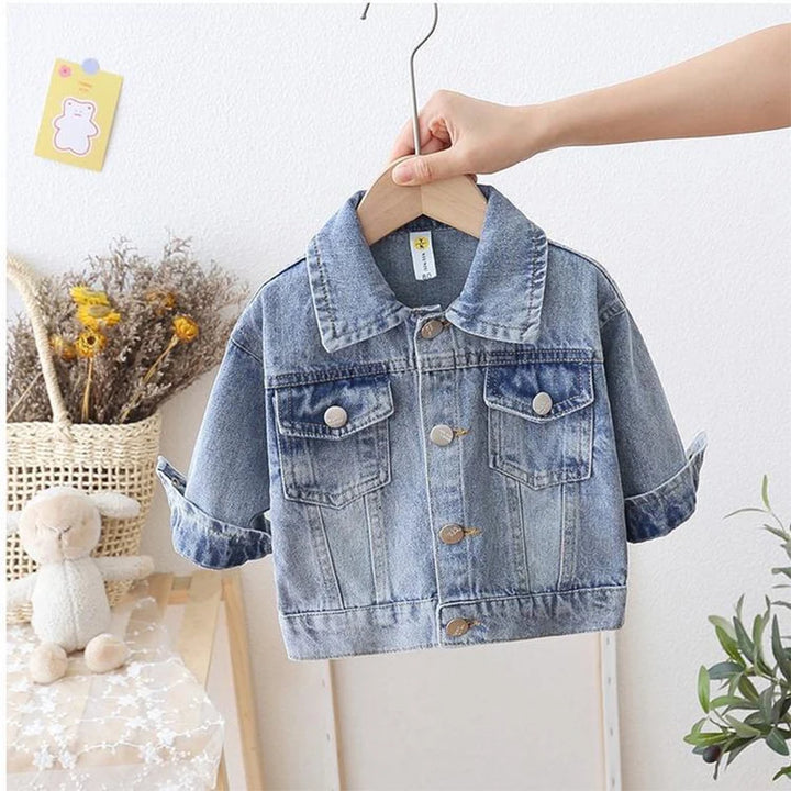 Cartoon Daisy Denim Jacket For Girls Coat Spring Autumn Children Outerwear Kids Casual Jackets Costume 2-7 Years