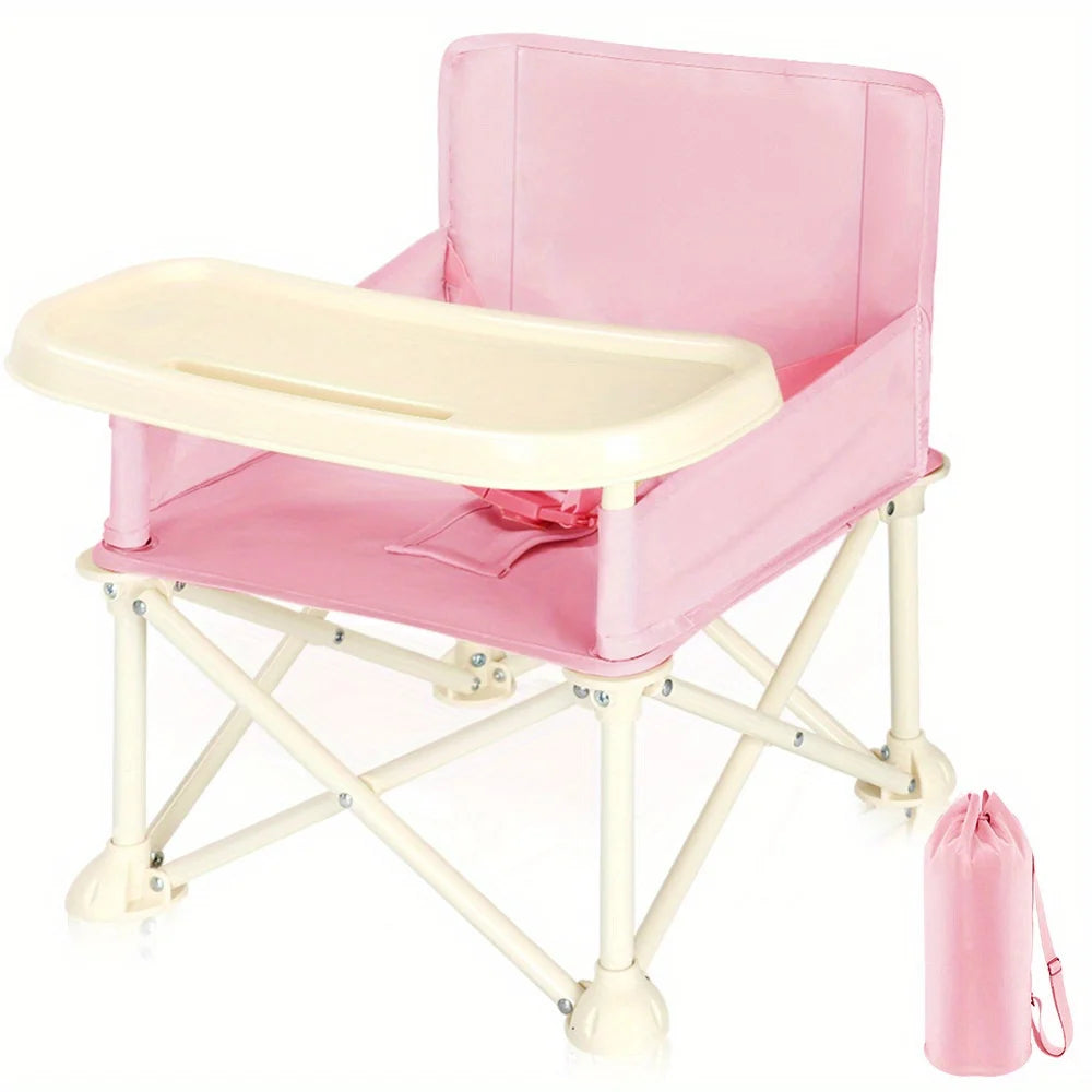 Stylish and Durable High Chair with Adjustable Footrest and Detachable Cushion for Comfortable Feeding, Perfect for Growing Babi