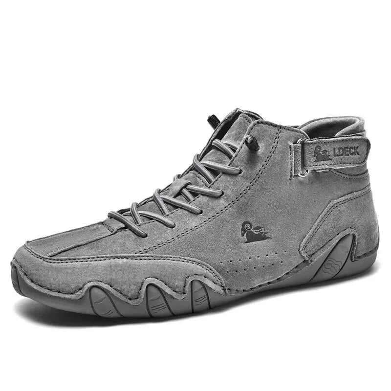 Men Boots Casual Motorcycle Winter Shoes 2023 Waterproof High Top Sneakers Luxury Footwear