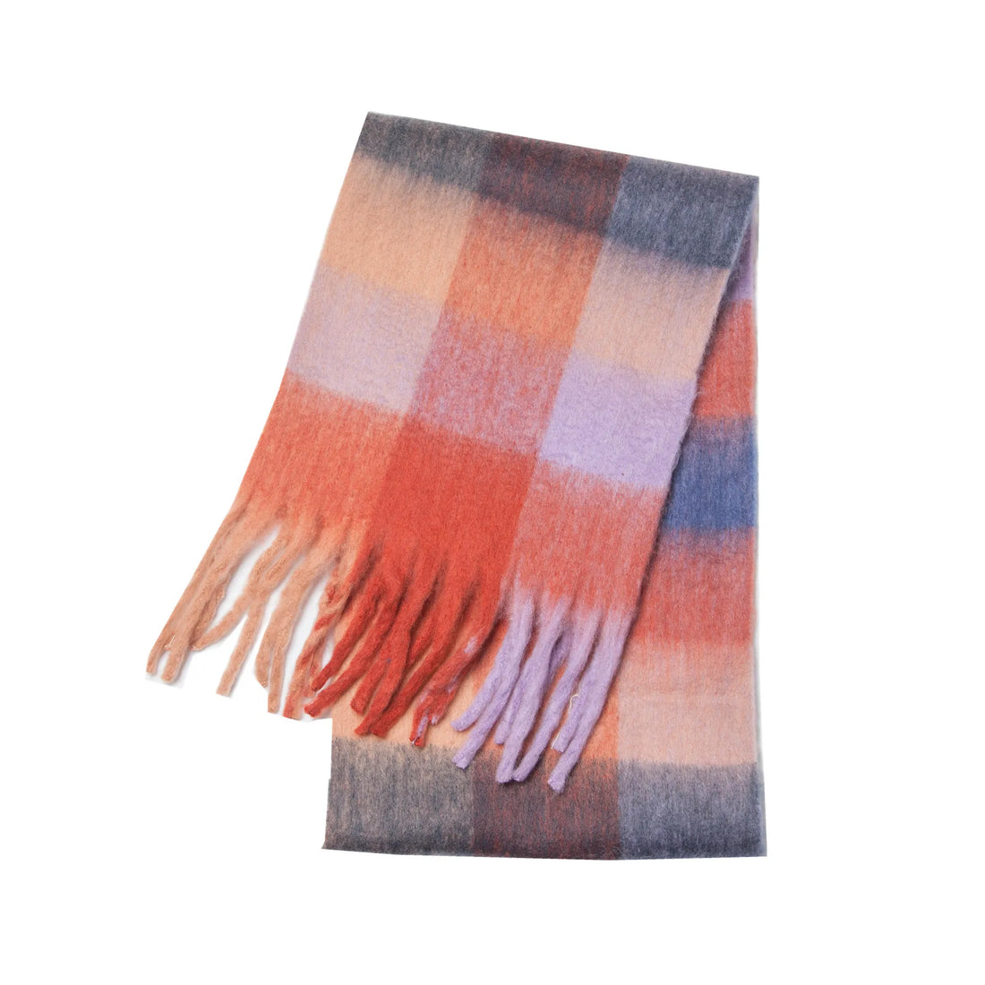 2025 Winter Thick Warm Scarf Women Cashmere Shawl and Wraps Pashmina Neckerchief Bufanda Female Rainbow Hairy Tessel Echarpe New