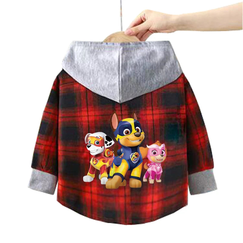 Spring Baby Boys Girls Coats Cartoon PAW Patrol Hoodies Jacket For Kids Sweatshirt Children Windbreaker Outerwear 1-10 Years