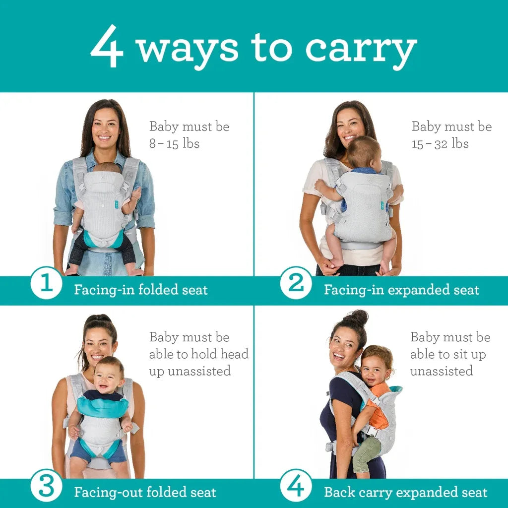 Advanced 4-in-1 Baby Carrier Strap Multifunctional Convertible And Washable Ergonomic Lumbar Stool Baby Carrier Strap