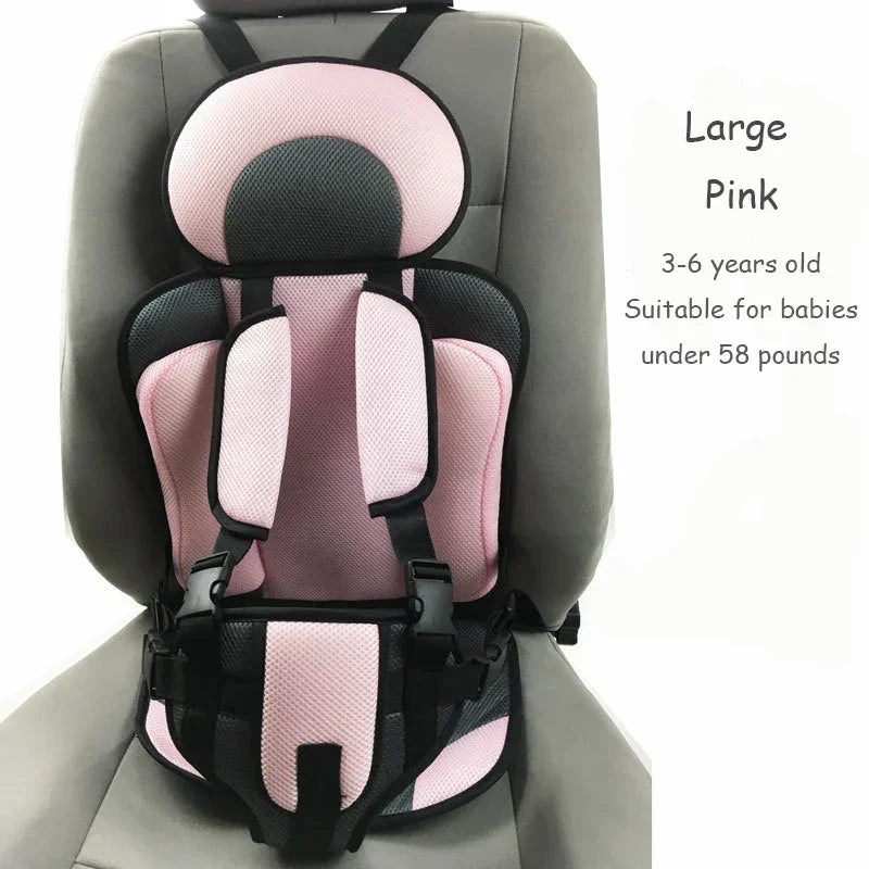 Child Safety Seat Mat for Kids 6 Months to 12 Years Old Breathable Chair Mats for Baby Car Seat Adjustable Stroller Seat Pad