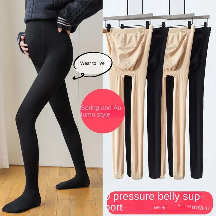 High Waist pregnancy Leggings Skinny Maternity clothes for pregnant women Belly Support Knitted Leggins Body Shaper Trousers