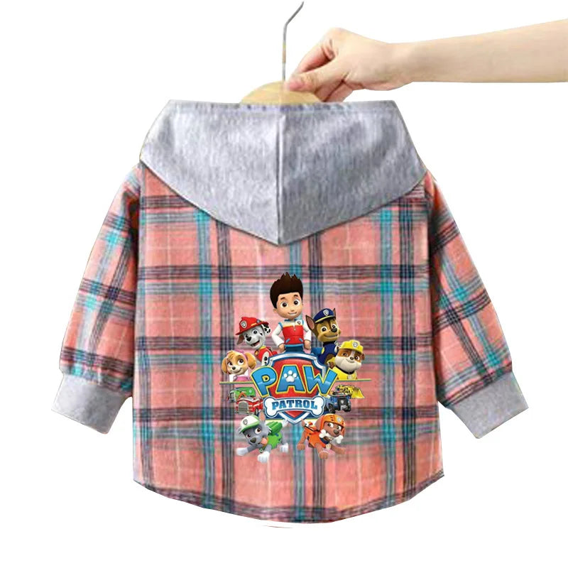 Spring Baby Boys Girls Coats Cartoon PAW Patrol Hoodies Jacket For Kids Sweatshirt Children Windbreaker Outerwear 1-10 Years